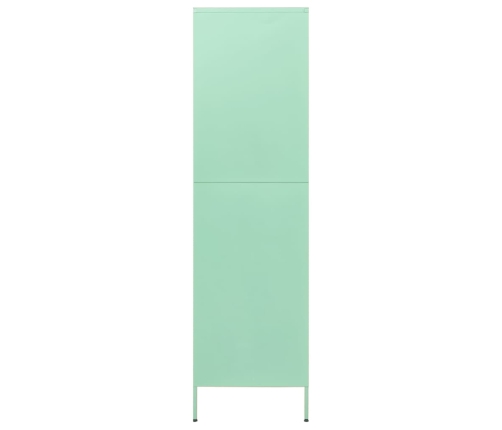 Armario de acero verde menta 90x50x180 cm