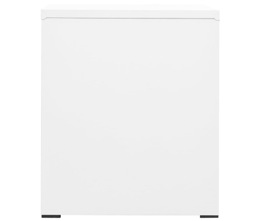 Armario archivador de acero blanco 46x62x72,5 cm