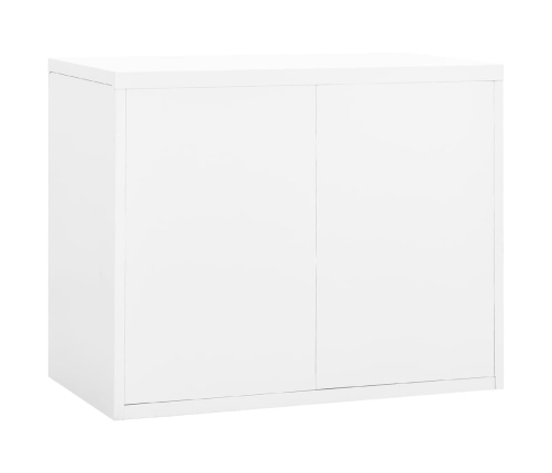 Armario archivador de acero blanco 90x46x72,5 cm