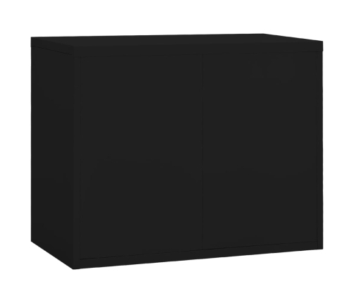 Armario archivador de acero negro 90x46x72,5 cm