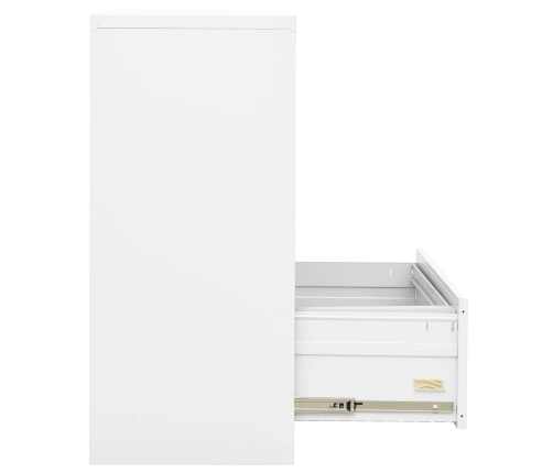 Armario archivador de acero blanco 90x46x103 cm