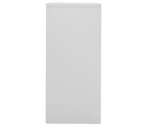 Armario archivador de acero gris claro 90x46x103 cm