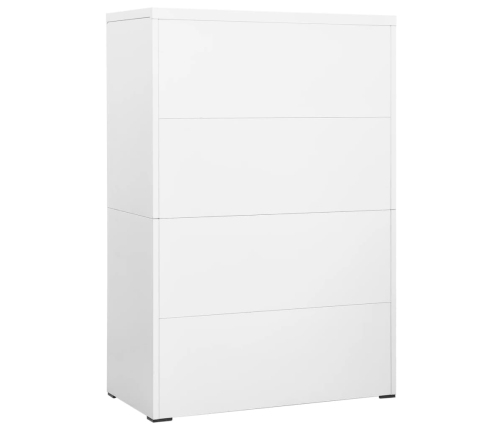 Armario archivador de acero blanco 90x46x134 cm