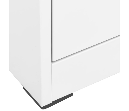 Armario archivador de acero blanco 90x46x134 cm