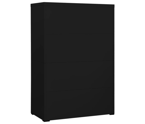 Armario archivador de acero negro 90x46x134 cm