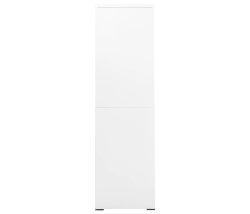 Armario archivador de acero blanco 90x46x164 cm