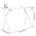 Escritorio gaming con patas en forma de Y negro 110x60x75 cm