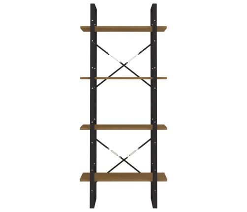 Estantería de 4 niveles madera maciza de pino 60x30x140 cm