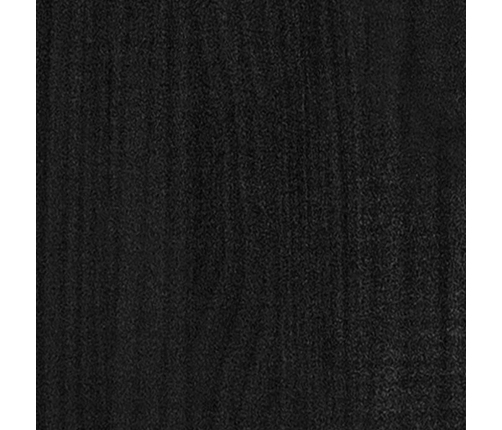 vidaXL Estantería 4 niveles madera maciza de pino negro 100x30x140 cm