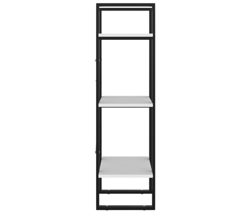 Estantería de 3 niveles madera contrachapada blanco 40x30x105cm