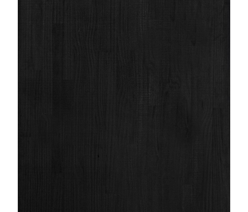 Estante almacenamiento madera maciza de pino negro 60x30x105 cm