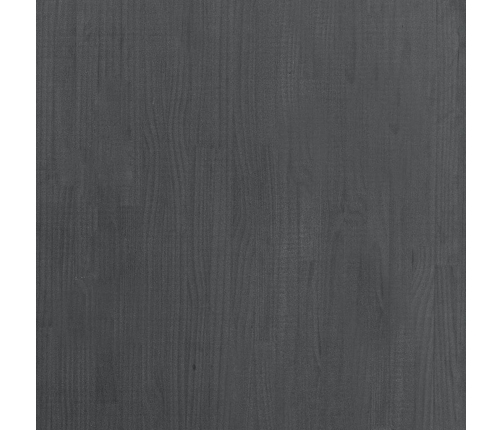 vidaXL Estantería 3 niveles madera maciza de pino gris 80x30x105 cm