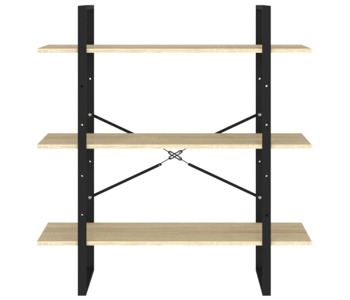 Estantería de madera contrachapada roble Sonoma 100x30x105 cm