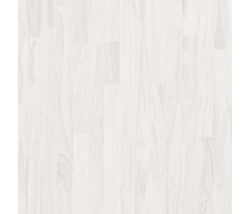 Estantería 3 niveles madera maciza de pino blanco 100x30x105 cm
