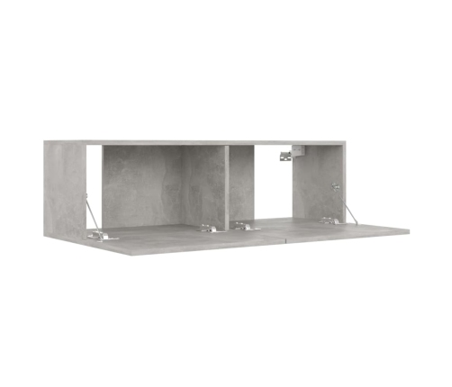 Set de muebles de salón 3 pzas madera ingeniería gris hormigón