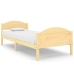 vidaXL Estructura de cama de madera maciza de pino 100x200 cm