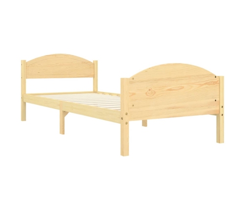 vidaXL Estructura de cama de madera maciza de pino 100x200 cm