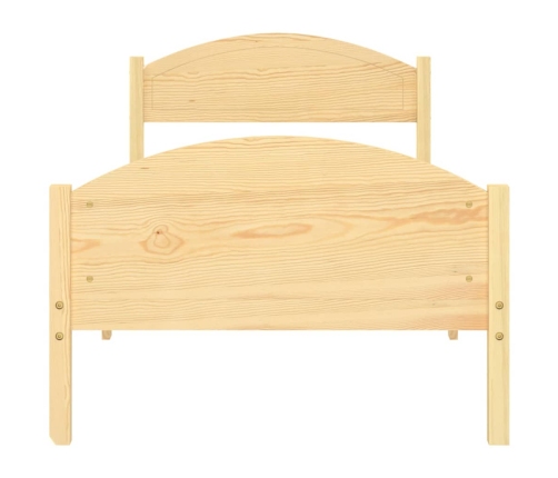 vidaXL Estructura de cama de madera maciza de pino 100x200 cm