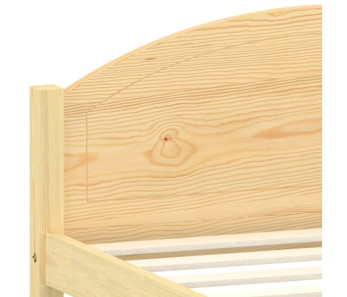 vidaXL Estructura de cama de madera maciza de pino 100x200 cm