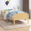 vidaXL Estructura de cama de madera maciza de pino 100x200 cm