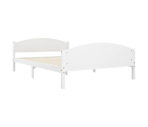 Estructura de cama sin colchón madera de pino blanco 140x200 cm