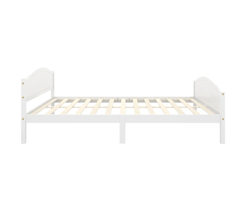 Estructura de cama sin colchón madera de pino blanco 140x200 cm