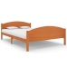 Estructura cama sin colchón madera pino marrón miel 140x200 cm