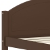 Estructura cama sin colchón madera pino marrón oscuro 90x200 cm