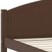 Estructura cama sin colchón madera pino marrón oscuro 140x200cm