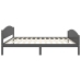 Estructura cama sin colchón madera pino gris oscuro 160x200 cm