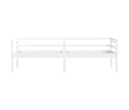 Estructura de cama sin colchón madera de pino blanco 90x200 cm