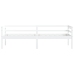 Estructura de cama sin colchón madera de pino blanco 90x200 cm