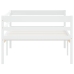 Estructura de cama sin colchón madera de pino blanco 90x200 cm