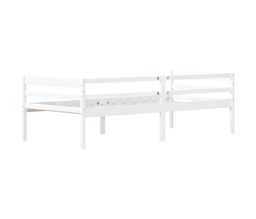 Estructura de cama sin colchón madera de pino blanco 90x200 cm