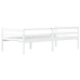 Estructura de cama sin colchón madera de pino blanco 90x200 cm