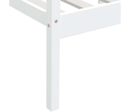 Estructura de cama sin colchón madera de pino blanco 90x200 cm