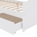 Estructura de cama sin colchón madera de pino blanca 90x200 cm