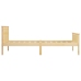 Estructura de cama sin colchón madera maciza de pino 90x200 cm