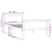 Estructura de cama sin colchón madera maciza de pino 90x200 cm