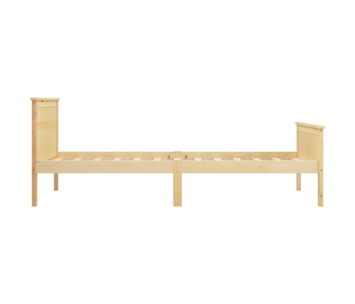 Estructura de cama sin colchón madera maciza de pino 100x200 cm