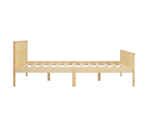 Estructura de cama sin colchón madera de pino maciza 120x200 cm