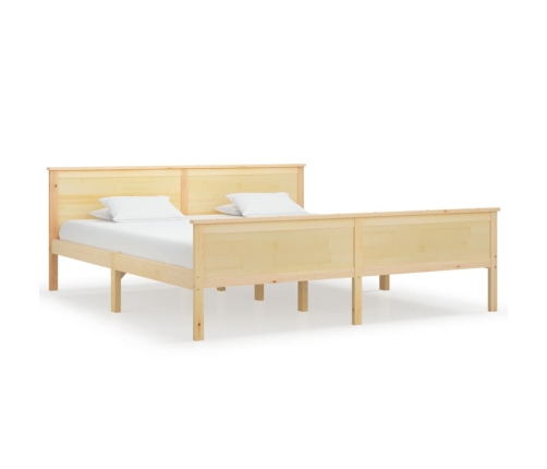 Estructura de cama sin colchón madera maciza de pino 180x200 cm