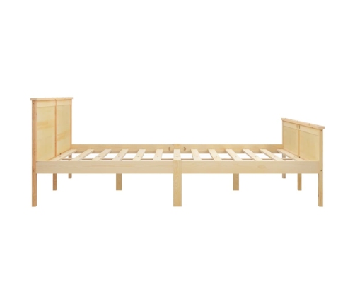 Estructura de cama sin colchón madera maciza de pino 180x200 cm