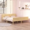 Estructura de cama sin colchón madera maciza de pino 180x200 cm