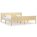 vidaXL Estructura de cama madera maciza de pino 200x200 cm