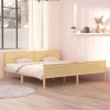 vidaXL Estructura de cama madera maciza de pino 200x200 cm