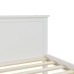 vidaXL Estructura de cama de madera maciza de pino blanco 100x200 cm