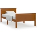 Estructura cama sin colchón madera pino marrón miel 90x200 cm