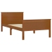 Estructura cama sin colchón madera pino marrón miel 90x200 cm