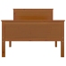 Estructura cama sin colchón madera pino marrón miel 90x200 cm